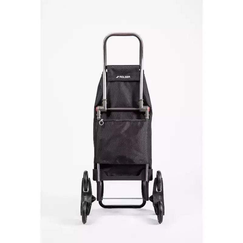 Chariot de courses pliant 6 roues monte-escalier vert mousse foncé – 1 personne