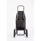 Chariot de courses pliant 6 roues monte-escalier vert mousse foncé – 1 personne