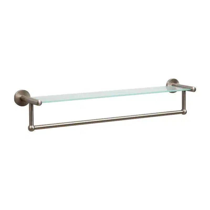 Étagère en verre avec porte-serviettes gris - Organisez tout