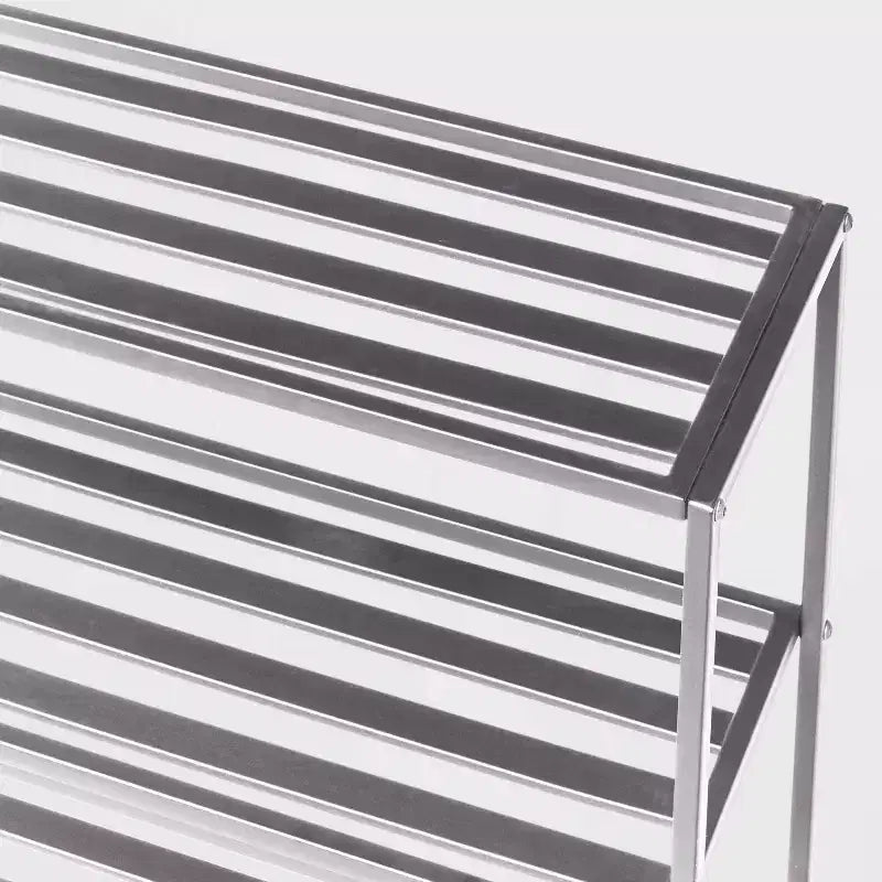 Étagère de rangement 3 niveaux sur pied pour toilettes en nickel brossé