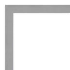 Miroir mural biseauté rectangulaire en nickel brossé – Simple