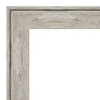 Miroir mural carré biseauté 25" x 25" – Argent craquelé, 1 pièce