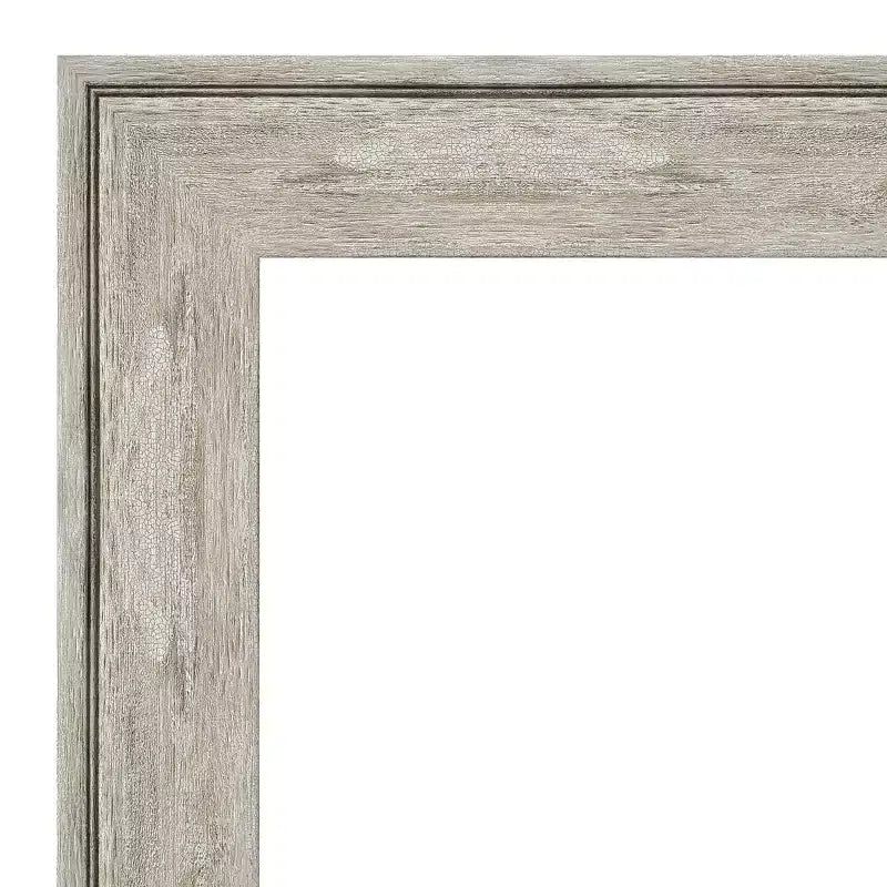 Miroir mural carré biseauté 25" x 25" – Argent craquelé, 1 pièce