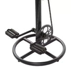 Tabouret de comptoir rond en fer noir sans dossier - 1 place