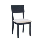 Ensemble de salle à manger 6 pièces Jordan, chaises et banc rembourrés, Charbon foncé - Linon