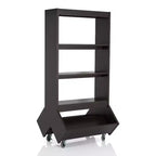 66.15" Brunetti Mobile Bookcase Espresso - HOMES: Inside + Out