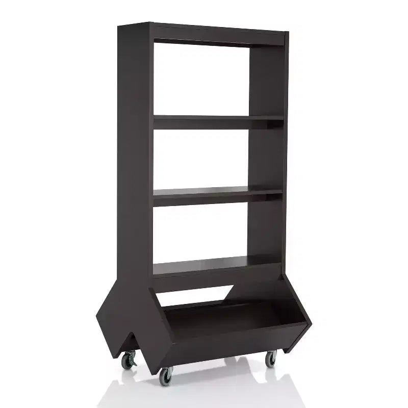 66.15" Brunetti Mobile Bookcase Espresso - HOMES: Inside + Out