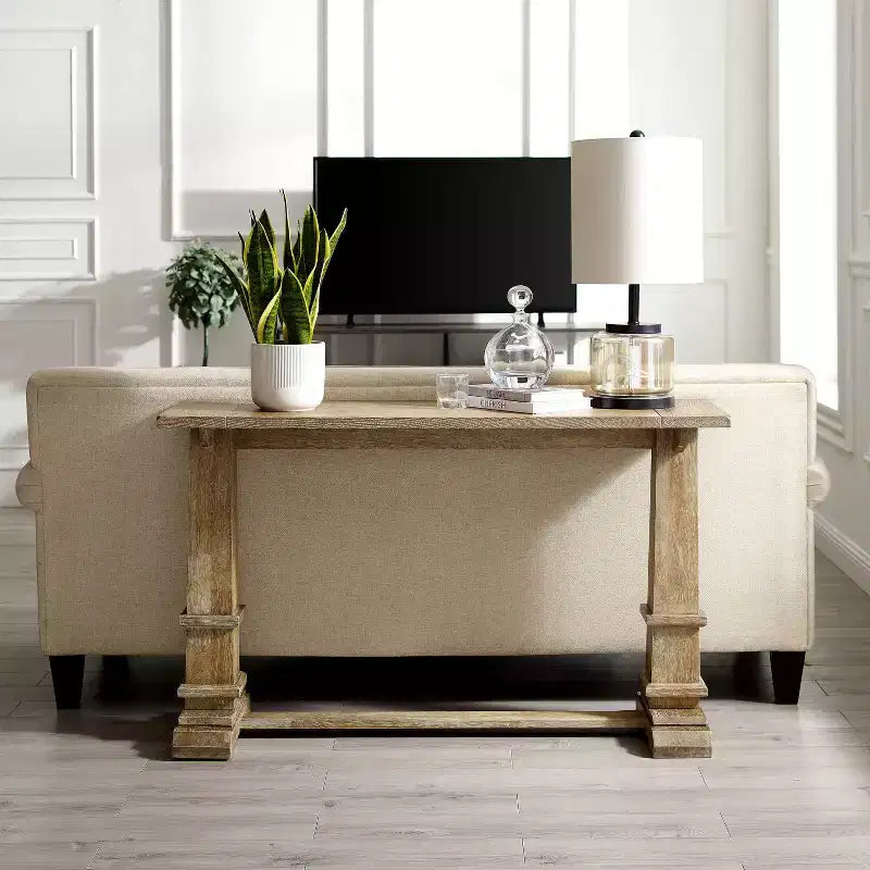 Table console Joanna marron rustique - Crosley