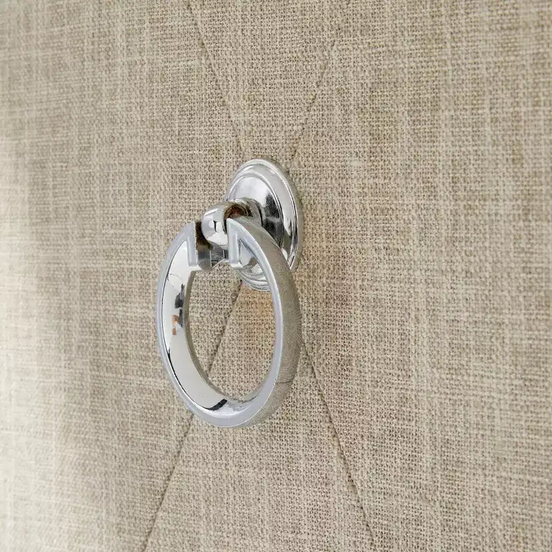 Bahut 2 portes miroir couleur champagne et beige
