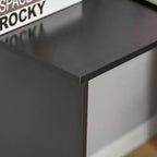 Bureau d'angle en L HOMCOM avec étagères rotatives et tiroir de rangement pour la maison et le bureau