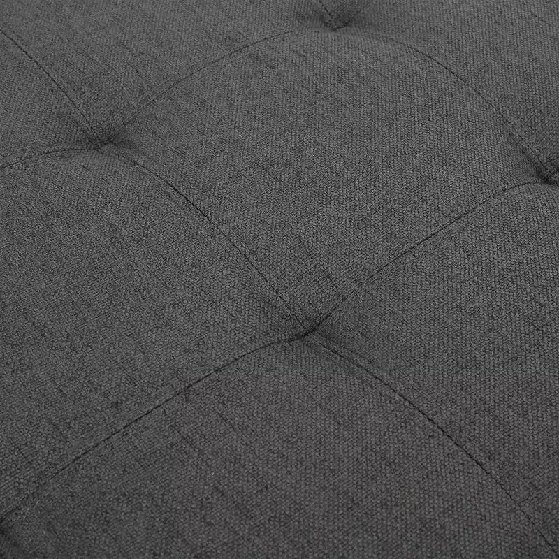 Isabella Pouf de rangement contemporain en tissu capitonné - Christopher Knight Home