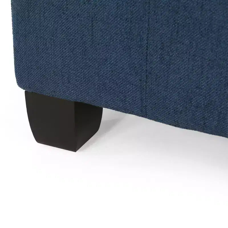 Isabella Pouf de rangement contemporain en tissu capitonné - Christopher Knight Home