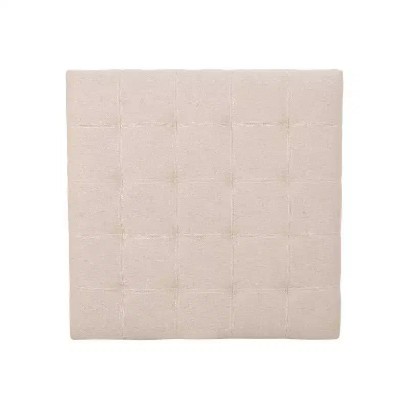 Isabella Pouf de rangement contemporain en tissu capitonné - Christopher Knight Home