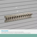 Organisateur mural platine pour outils à main de garage de 60 cm – lot de 1 ou 2