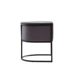 Chaise de salle à manger avec accoudoirs en similicuir grainé galet, selle, blanc, noir, lot de 2