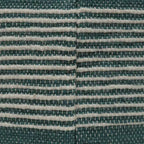 Pouf cylindrique bohème blanc, tissu artisanal, 1 place (bleu denim / bleu marine / sarcelle)