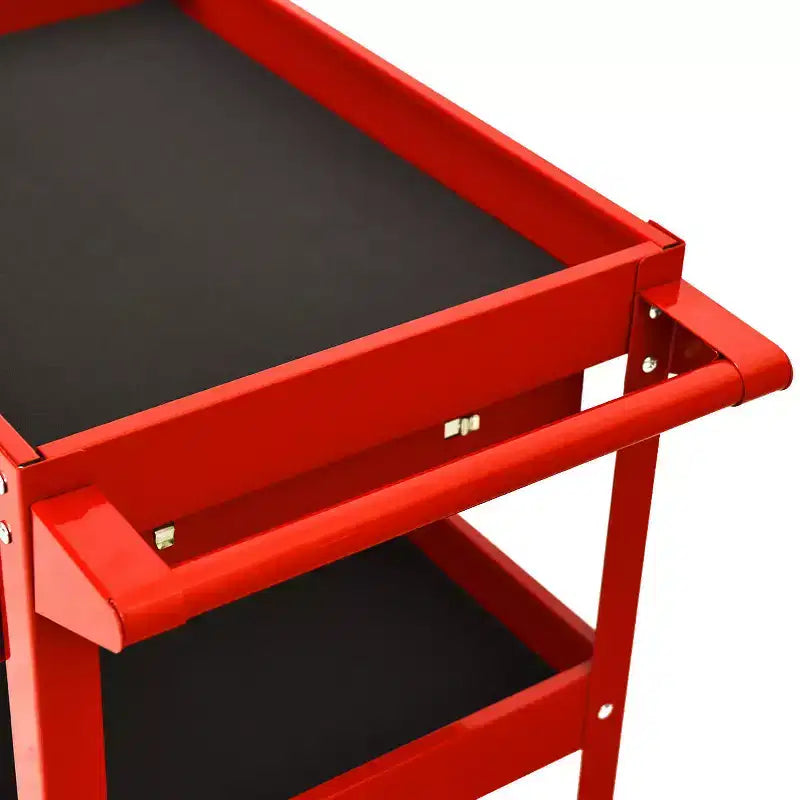 Chariot de rangement à roulettes rouge à 3 tiroirs – Utilisation individuelle
