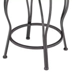 Ensemble de 2 tabourets de comptoir pivotants anthracite et noir – 2 places