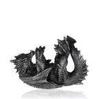 Support de bouteille de vin dragon aspect étain – Pour 1 bouteille