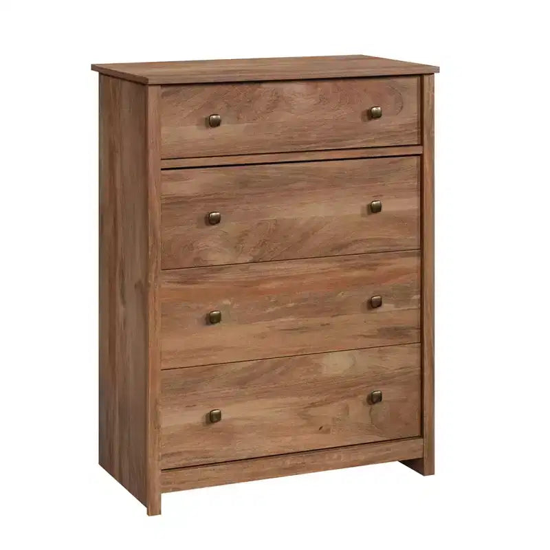 Commode 4 tiroirs – Noyer Grand / Manguier Sindoori / Planche Blanche