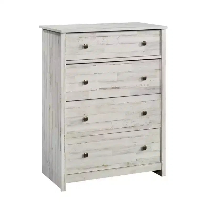 Commode 4 tiroirs – Noyer Grand / Manguier Sindoori / Planche Blanche
