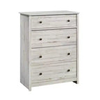 Commode 4 tiroirs – Noyer Grand / Manguier Sindoori / Planche Blanche