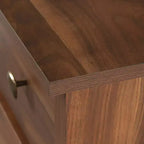 Commode 4 tiroirs – Noyer Grand / Manguier Sindoori / Planche Blanche