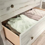 Commode 4 tiroirs – Noyer Grand / Manguier Sindoori / Planche Blanche