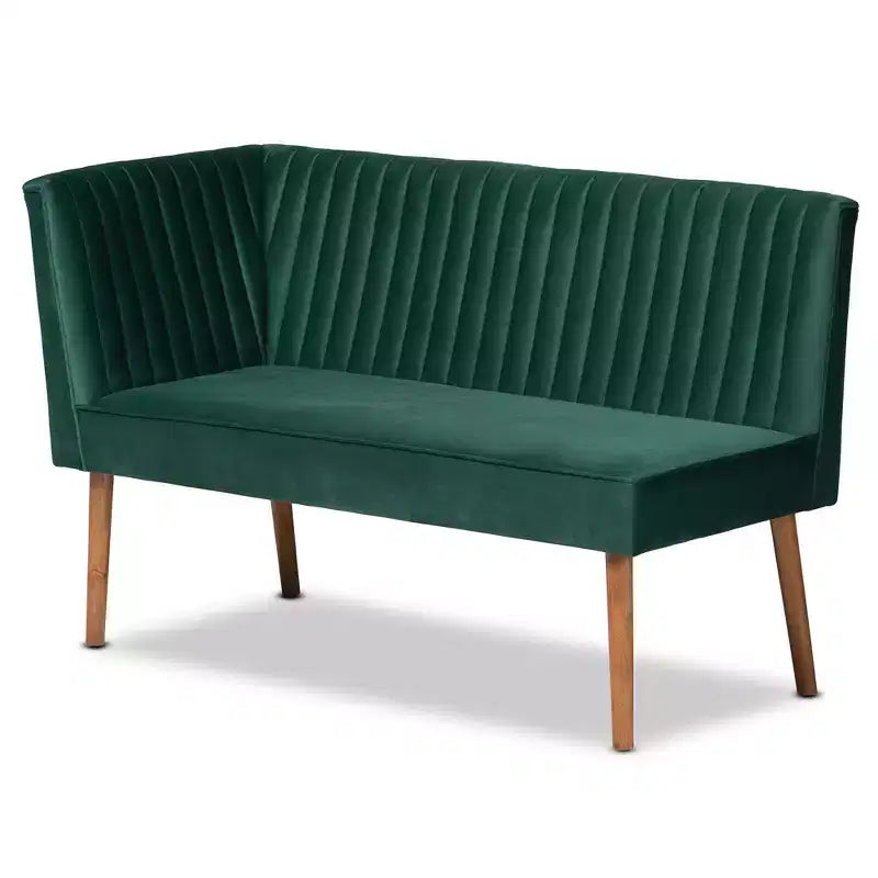 Ensemble banquette d'angle repas Alvis 2 pièces - Baxton Studio